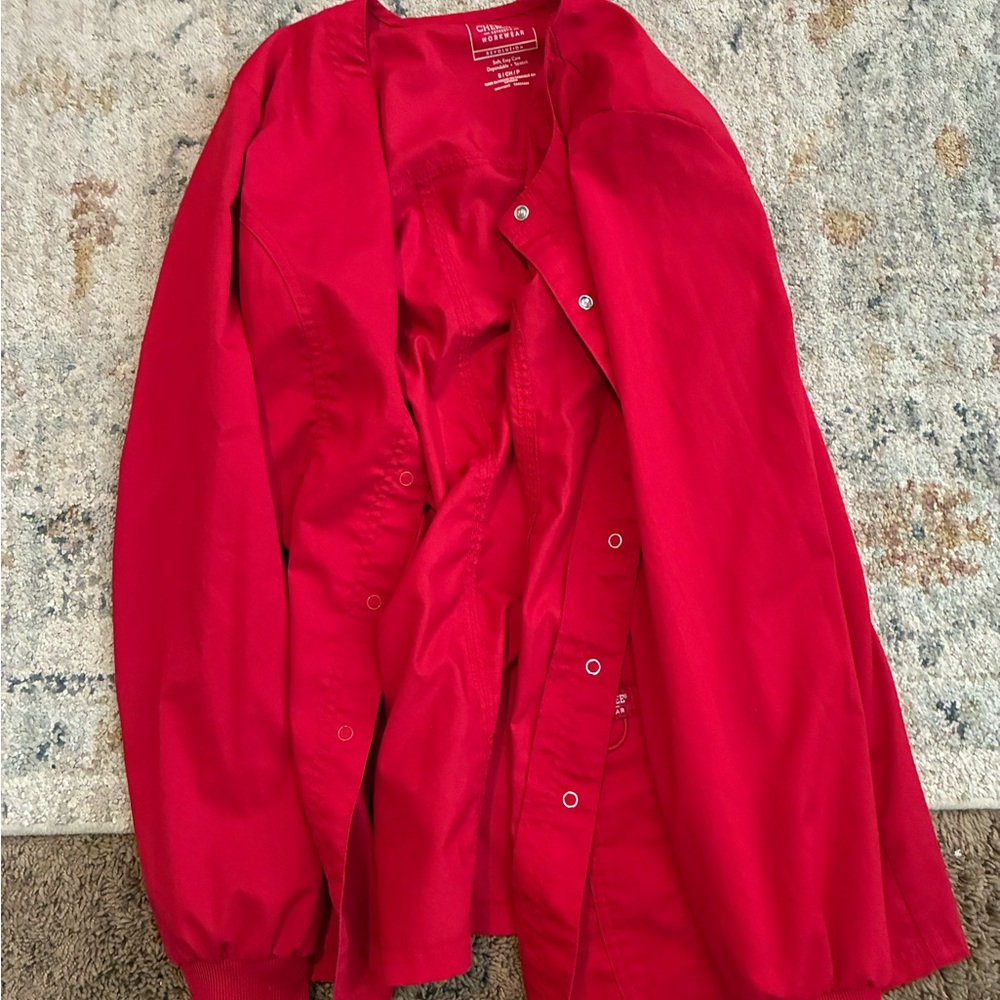 Red Cherokee Work Wear Jacket